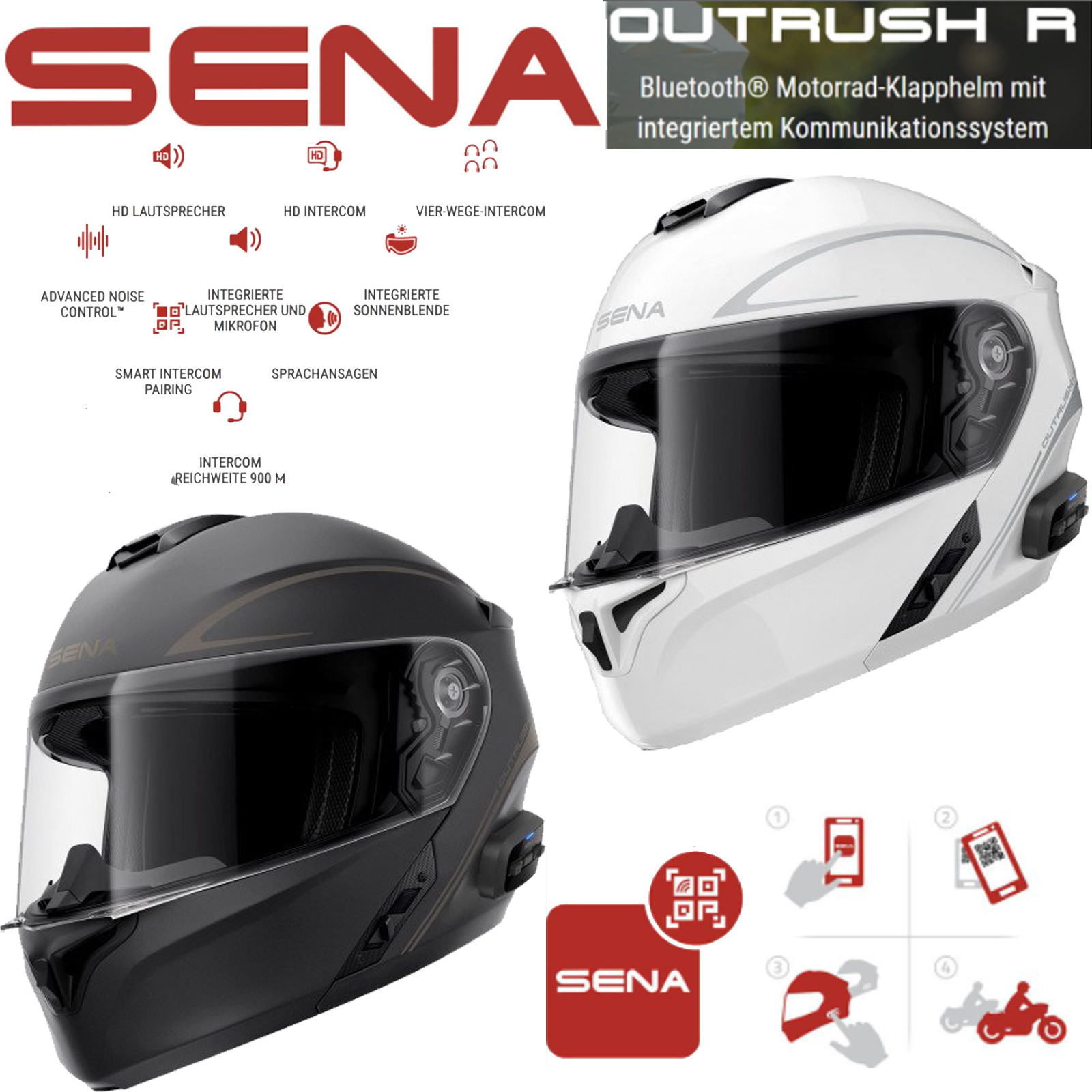 Køb Sena OUTRUSH R smart flipup hjelm Bikeroutfit.dk