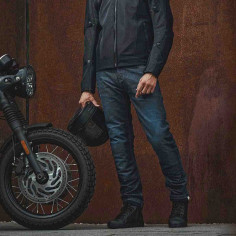 Modeka Bratt motorcykeljeans CE AAA Cordura CoolMax 5-lomme med Flying Bats-beskyttere