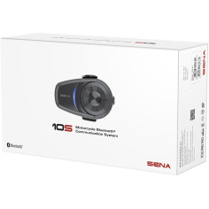 Sena Headset 10S motorcykelkommunikation med Bluetooth 4.1 HD-lyd 4-vejs intercom op til 1,6 km
