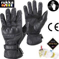 Rukka Gore-Tex motorcykelhandsker BEXHILL Gore-Grip-teknologi læder CE