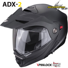Scorpion flip-up hjelm ADX-2 med solskærm og Max Vision Pinlock ECE 22.06