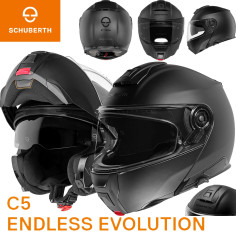 Schuberth flip-up hjelm C5 med ECE 22.06 inklusive Max Vision Pinlock og solskærm