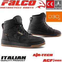 Falco HARLEM motorcykelsko til mænd CE med D3O-beskyttere Air-Tech