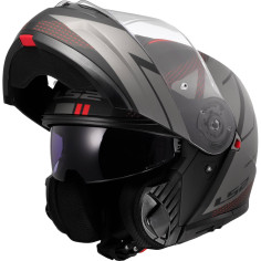 LS2 FF908 Strobe II flip-up hjelm ECE 22.06 med solskærm