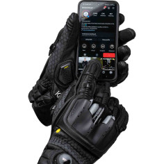 Knox Handroid POD MK5 motorcykelhandsker med kort manchet CE BOA-lukning Beskyttere