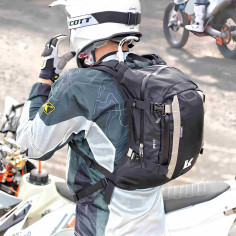 Kriega R15 motorcykelrygsæk med Quadloc-Lite bæltesystem Cordura hoftebælte 15 liter