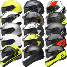 Schuberth flip-up hjelm C4 PRO med solskærm og Max Vision Pinlock 120