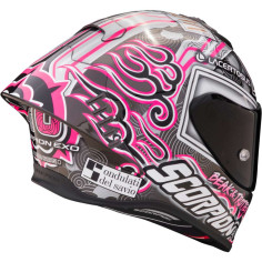 Scorpion Exo-R1 Evo Air FIM Racing #1 Aron Canet full-face racerhjelm med pinlock og ekstra visir