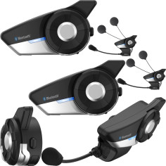 Sena motorcykel headset 20S EVO model 2022 med HD højttalere Intercom Bluetooth Advanced Noise Control