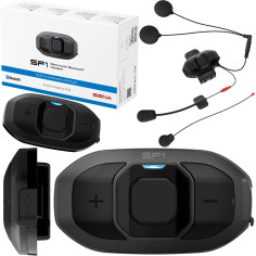 Sena Headset SF1 motorcykel med Bluetooth 5.1 til rytter-pillion 2-vejs kommunikation
