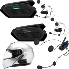 Sena motorcykelheadset SPIDER RT1 ultra-flad Bluetooth 5.1 mesh samtaleanlæg med premium HD-højttalere