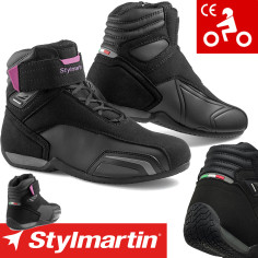 Stylmartin motorcykelsko VECTOR vandtæt let åndbar med CE og beskyttere