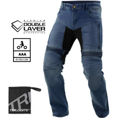 Trilobite Parado Doublelayer CE AAA motorcykeljeans til mænd med Tri-Stretcher Pro og beskyttere