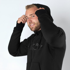 iXS Rapid 1.0 motorcykelhættetrøje CE-beskyttelse mesh aramid tommelfingerstropper