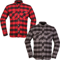 Modeka flannelskjorte NOONER motorcykeljakke skovhuggerskjorte CE A aramid med beskyttere