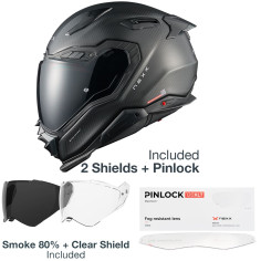 Nexx X.WST3 carbon full-face hjelm ECE 22.06 med pinlock og to visirer