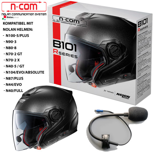 N-COM Headset B101 R til Nolan hjelme N100-5 N90-3 B808- N70-2 med Bluetooth 5