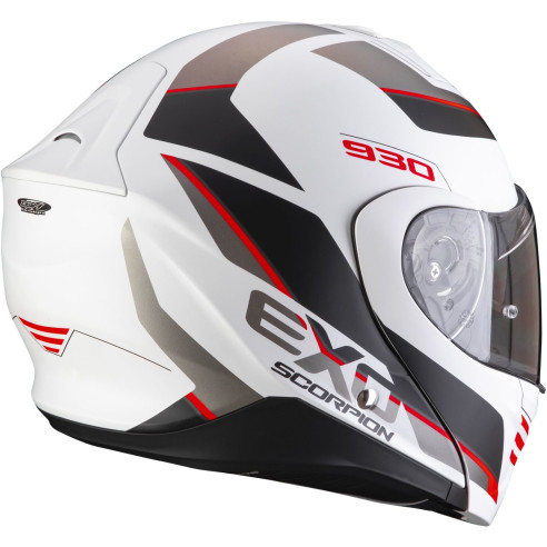 Scorpion modulær hjelm EXO-930 med P/J homologation Max Vision Pinlock og solskærm