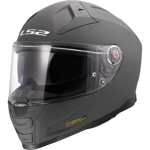 LS2 full-face hjelm FF811 VECTOR II 2 glasfiber med solskærm og Max Vision Pinlock ECE 22.06