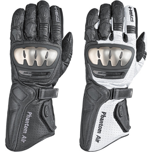 Held motorcykelhandsker PHANTOM AIR med Outlast foring CE læder Aramid beskyttere