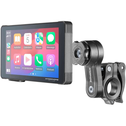 Interphone Sync55 Ridesync motorcykel display smartphone spejling infotainment Android Auto Apple Car Play