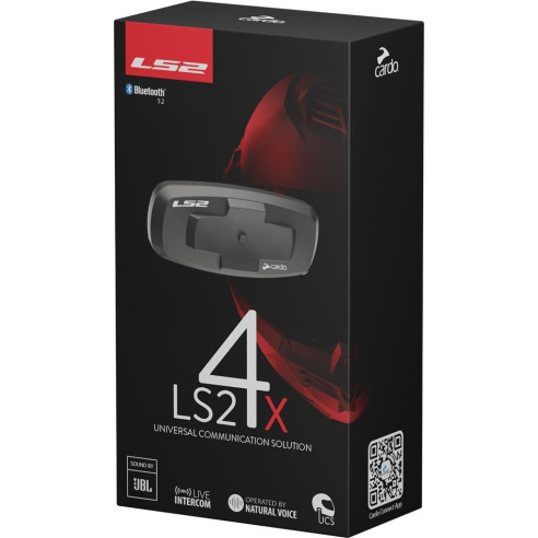 LS2 INTERCOM 4X motorcykelheadset drevet af Cardo til Advant Infinity II Vector II-hjelme