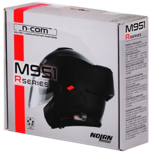 N-COM M951 R motorcykelheadset Nolan til N120-1 N100-6 N90-3 N80-8 N70-2 enkelt sæt