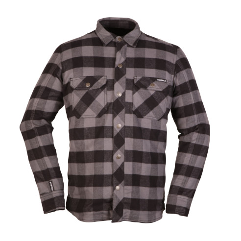 Modeka flannelskjorte NOONER motorcykeljakke skovhuggerskjorte CE A aramid med beskyttere