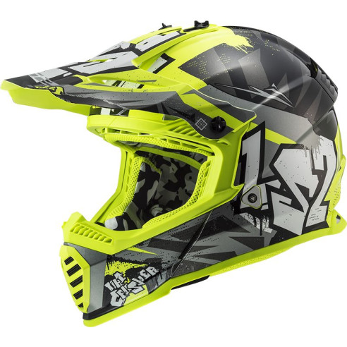 LS2 børne cross hjelm MX437J FAST EVO MINI motorcykelhjelm til børn
