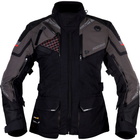 Modeka motorcykeljakke PANAMERICANA II 2 LADY til kvinder med Sympatex Cordura CE AA SAS-TEC beskyttere