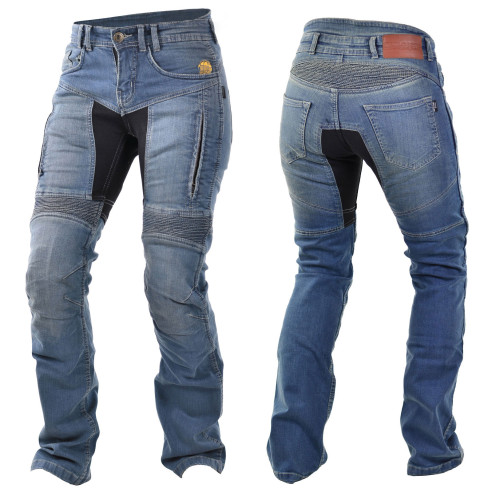 Trilobite motorcykel jeans PARADO til kvinder Regular og skinny Fit pasform Aramid bukser CE med beskyttere