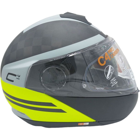 Schuberth flip-up hjelm C4 Pro Carbon SPECIAL EDITION premium hjelm med solskærm og Max Vision 120 Pinlock