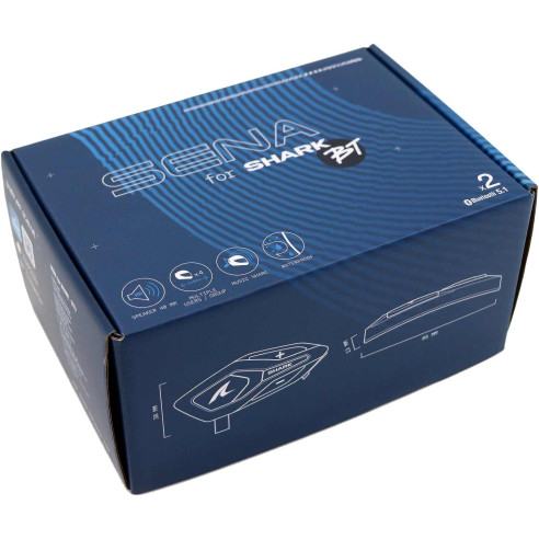 Senatooth Headset Bluetooth 5.1 til Shark ECE 22.06-hjelme