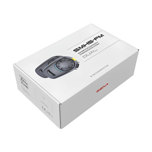 Sena SMH5-FM motorcykelheadset med radio Bluetooth 5.1 tovejs universal samtaleanlæg