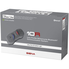 Sena Headset 10R motorcykelkommunikation ultra-flad med Bluetooth 4.1 4-vejs intercom op til 900 m
