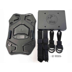 Hepco & Becker Seatpad Basic med modholder til fastgørelse af bagsædetasker på passagersædet