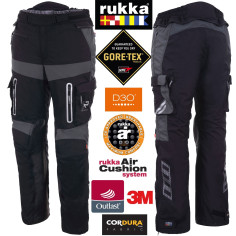 Rukka Gore-Tex motorcykelbukser OFFLANE med Outlast Cordura Air-Pushion-system og D3O-beskyttere