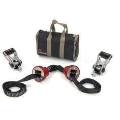 Acebikes CapStrap transportfastgørelsessystem til originale BMW-motorcykelfælge