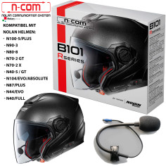 N-COM Headset B101 R til Nolan hjelme N100-5 N90-3 N80-8 N70-2 med Bluetooth 5