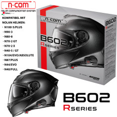 N-COM Headset B602 R til Nolan hjelme N100-5 N80-8 N70-2 HD Bluetooth Intercom
