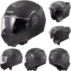 LS2 FF910 Advant II flip-up motorcykelhjelm ECE 22.06 med solskærm og Pinlock