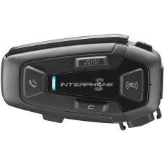 Interphone U-Com 8R motorcykel headset gruppe mesh 2.0 Bluetooth 40mm HD højttaler