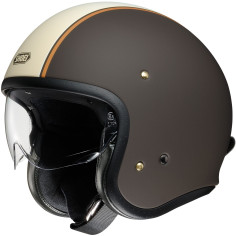 Shoei Premium pilot hjelm J.O med dobbelt D lukning