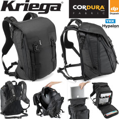 Kriega rygsæk MAX 28 Cordura Drypack udvides til bærbar computer med fuld ansigt
