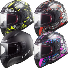 LS2 børns full-face hjelm FF353J RAPID MINI med forstærket hinstrop