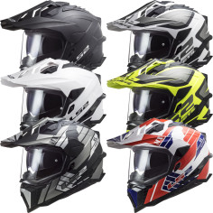 LS2 enduro hjelm MX701 EXPLORER HPFC med solskærm og Max Vision Pinlock