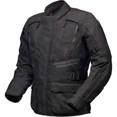 Modeka Lucano 3-i-1 motorcykeljakke CE AA vandtæt Frontflap Movement pleat Protectors