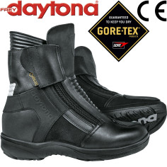 Daytona Gore-Tex motorcykelstøvler MAX SPORTS GTX vandtætte CE med 6 cm højere stativ og hælreflektor