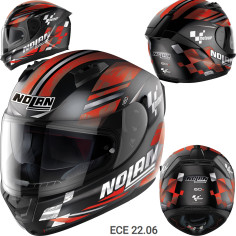 Nolan full-face hjelm N60-6 Moto GP 55 med ultrabredt visir VPS solskærm og pinlock ECE 22.06