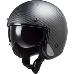 LS2 OF601 BOB II 2 Carbon jet hjelm letvægts ECE 22.06 dobbelt-D med tonet solskærm